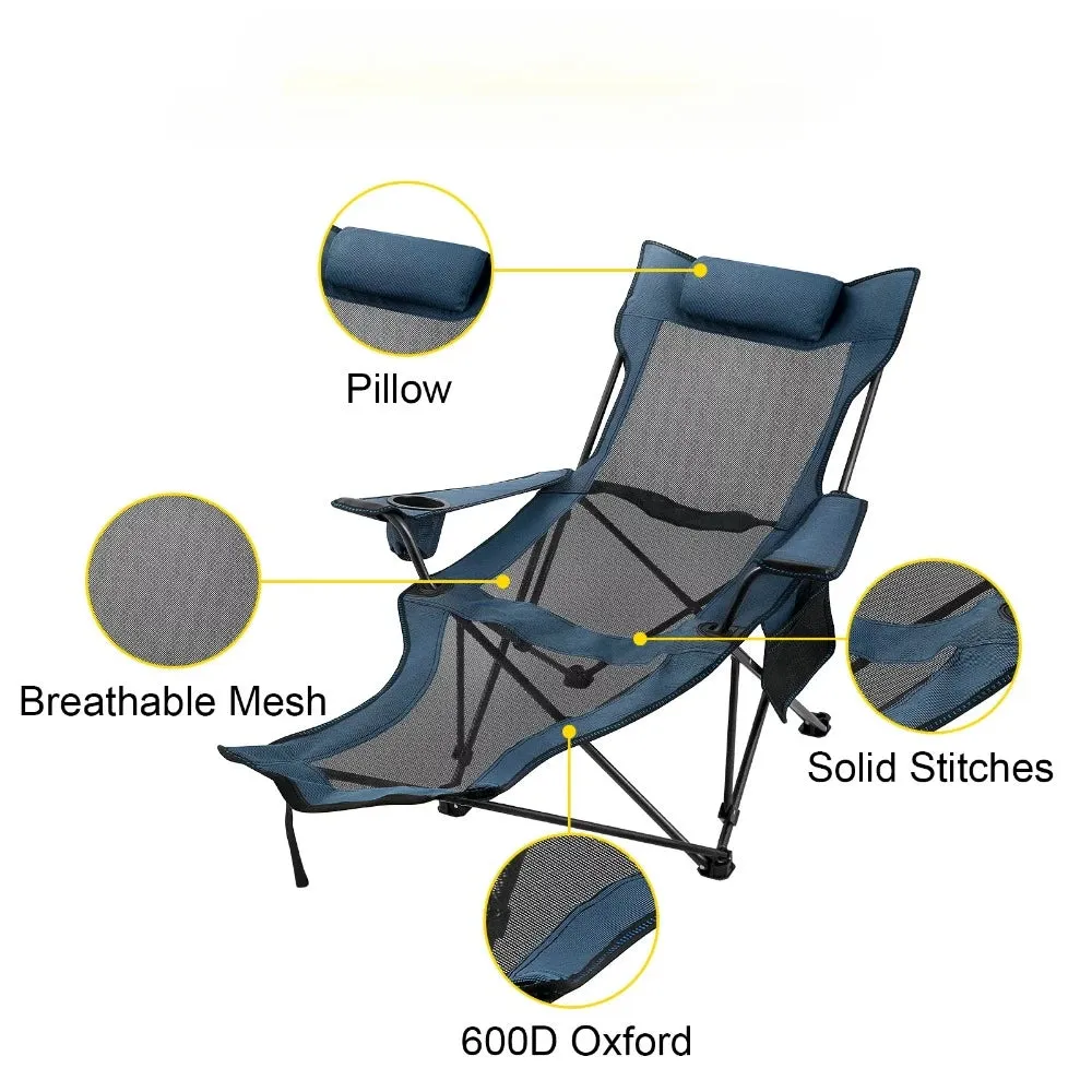2-in-1 Folding Camping Chair