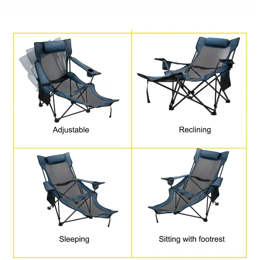 2-in-1 Folding Camping Chair