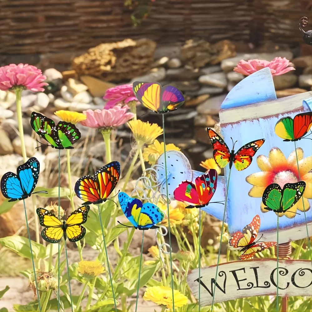3050pcs Waterproof Butterfly Decoration Stakes for Christmas Yard Decor