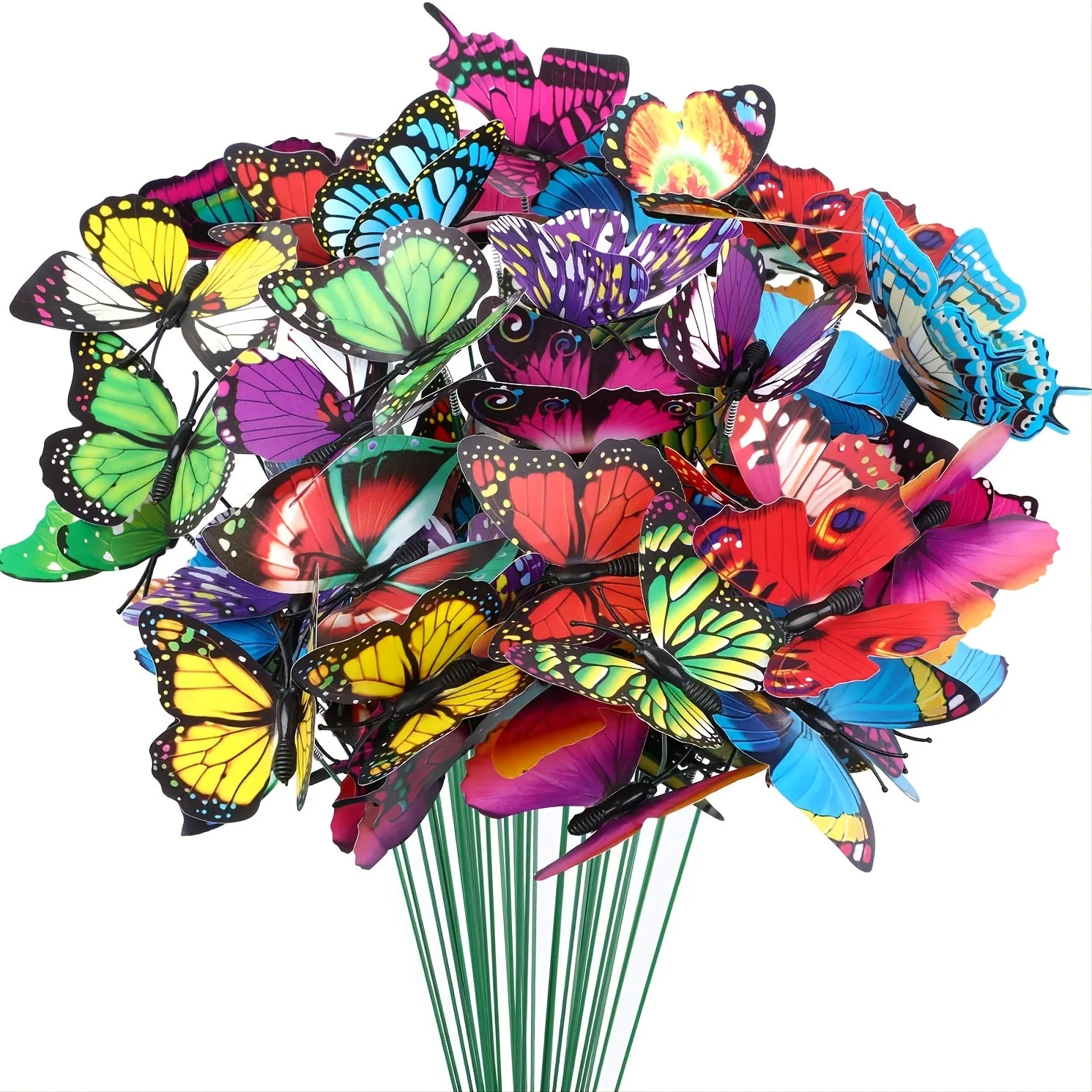 3050pcs Waterproof Butterfly Decoration Stakes for Christmas Yard Decor