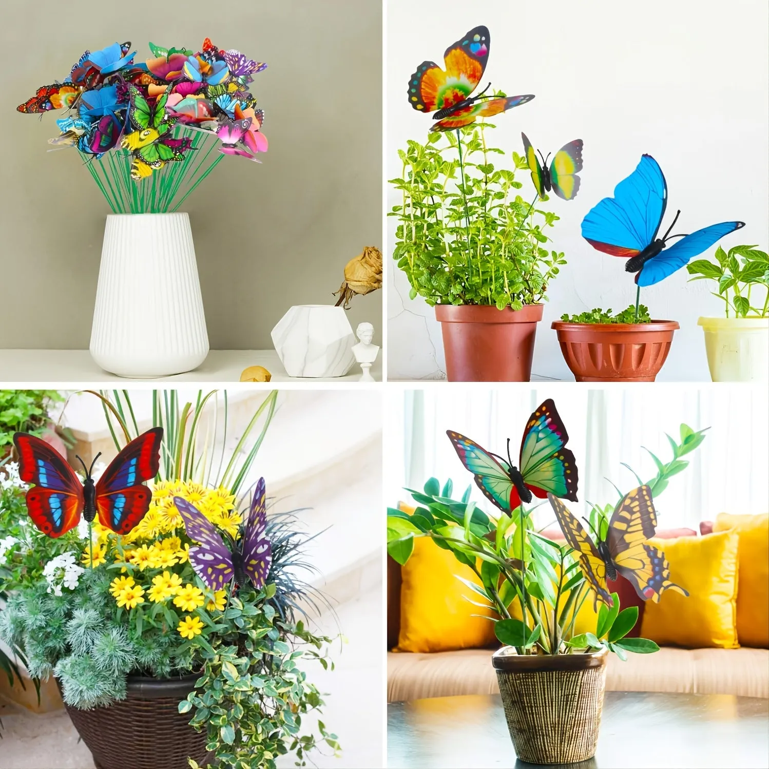 3050pcs Waterproof Butterfly Decoration Stakes for Christmas Yard Decor