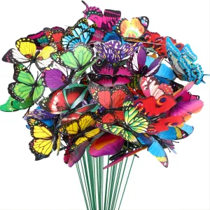 3050pcs Waterproof Butterfly Decoration Stakes for Christmas Yard Decor