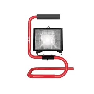 500W Halogen Work Light with Stand | Heavy-Duty Portable Floodlight