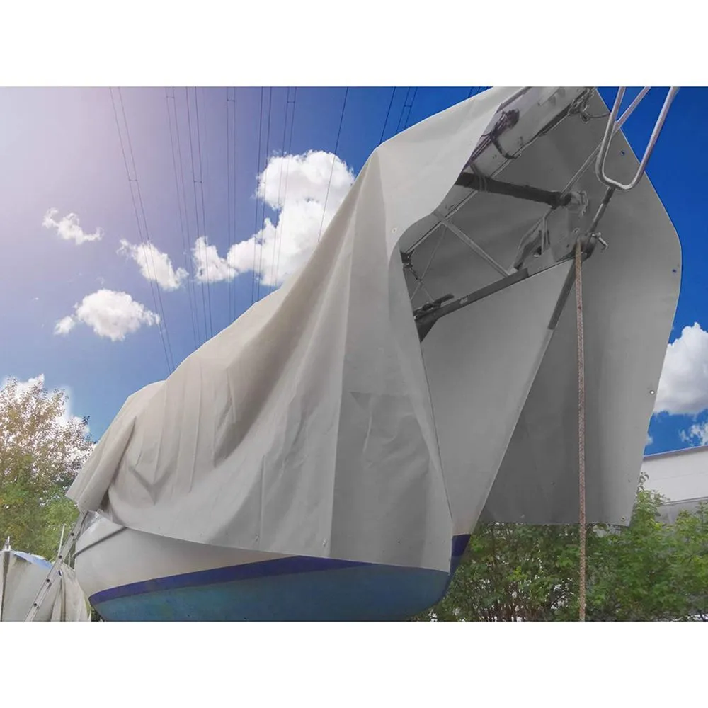 6 x 10ft Silver Waterproof Poly Tarp 10mil