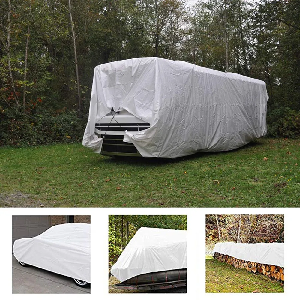 6 x 10ft White Waterproof Poly Tarp 12mil