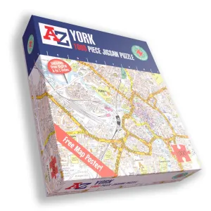 A to Z Map of  York 1000 Piece Jigsaw
