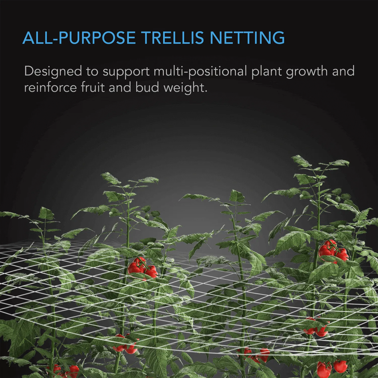 AC Infinity Polyester Plant Trellis Netting, 5x15'