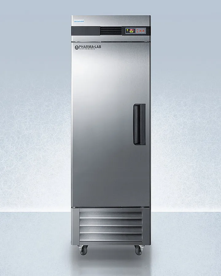 Accucold 28" Upright Pharmacy Freezer Stainless Steel LH Door Swing