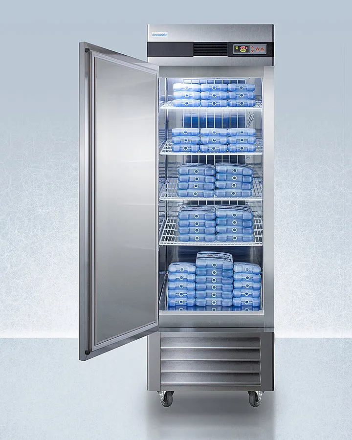 Accucold 28" Upright Pharmacy Freezer Stainless Steel LH Door Swing