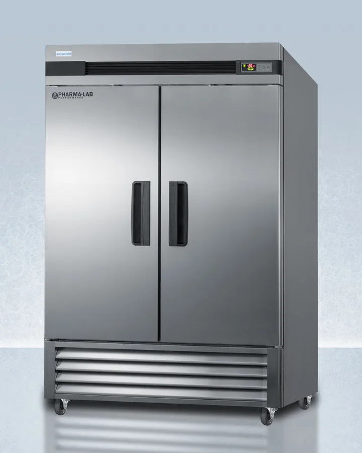 Accucold 55" Upright Pharmacy All-Freezer Double Door Stainless Steel