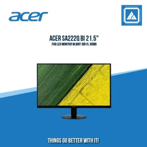 ACER SA222Q BI 21.5" FHD LED MONITOR WLMNT (DB15, HDMI)