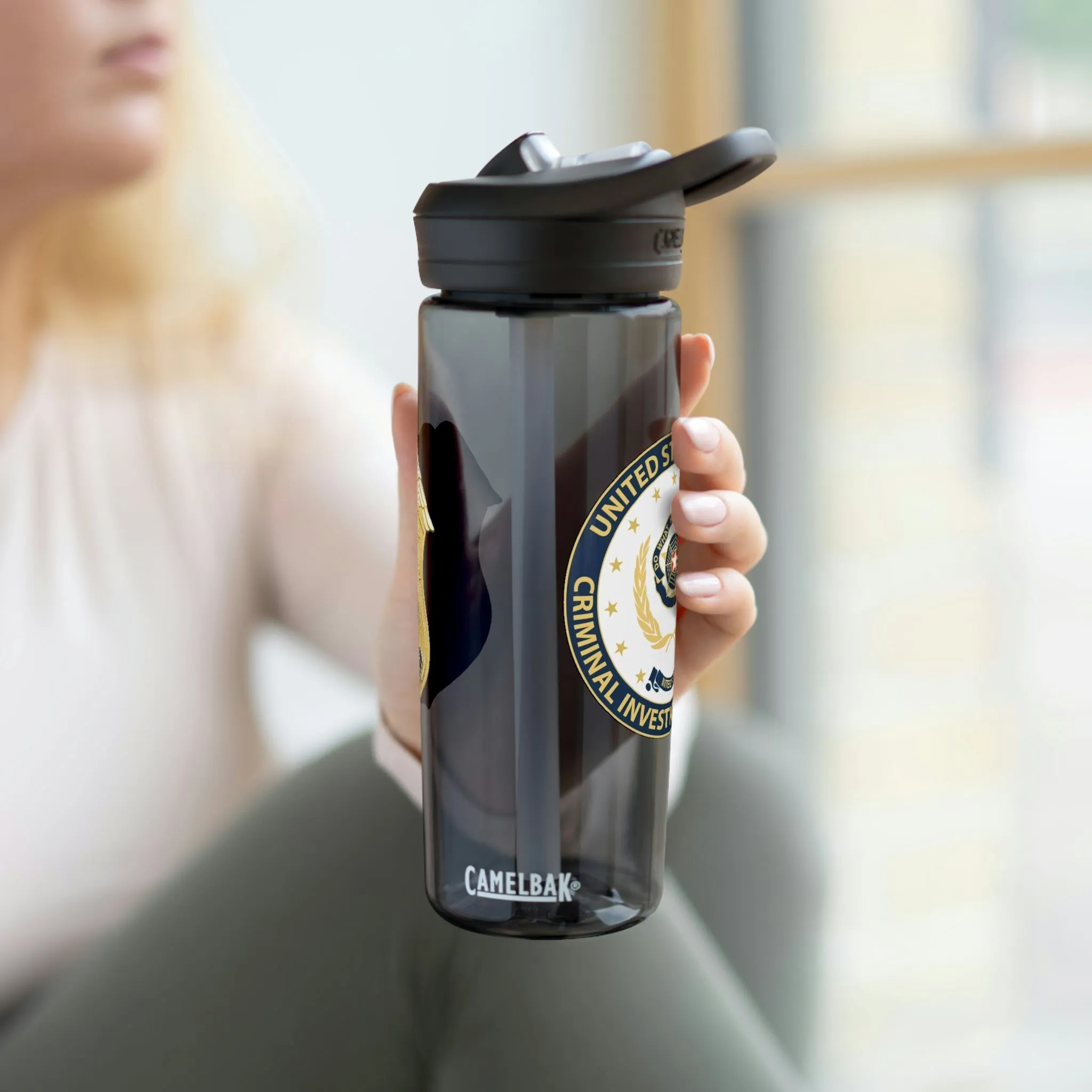 Army CID Badge and Seal - CamelBak Eddy Water Bottle, 20oz\25oz