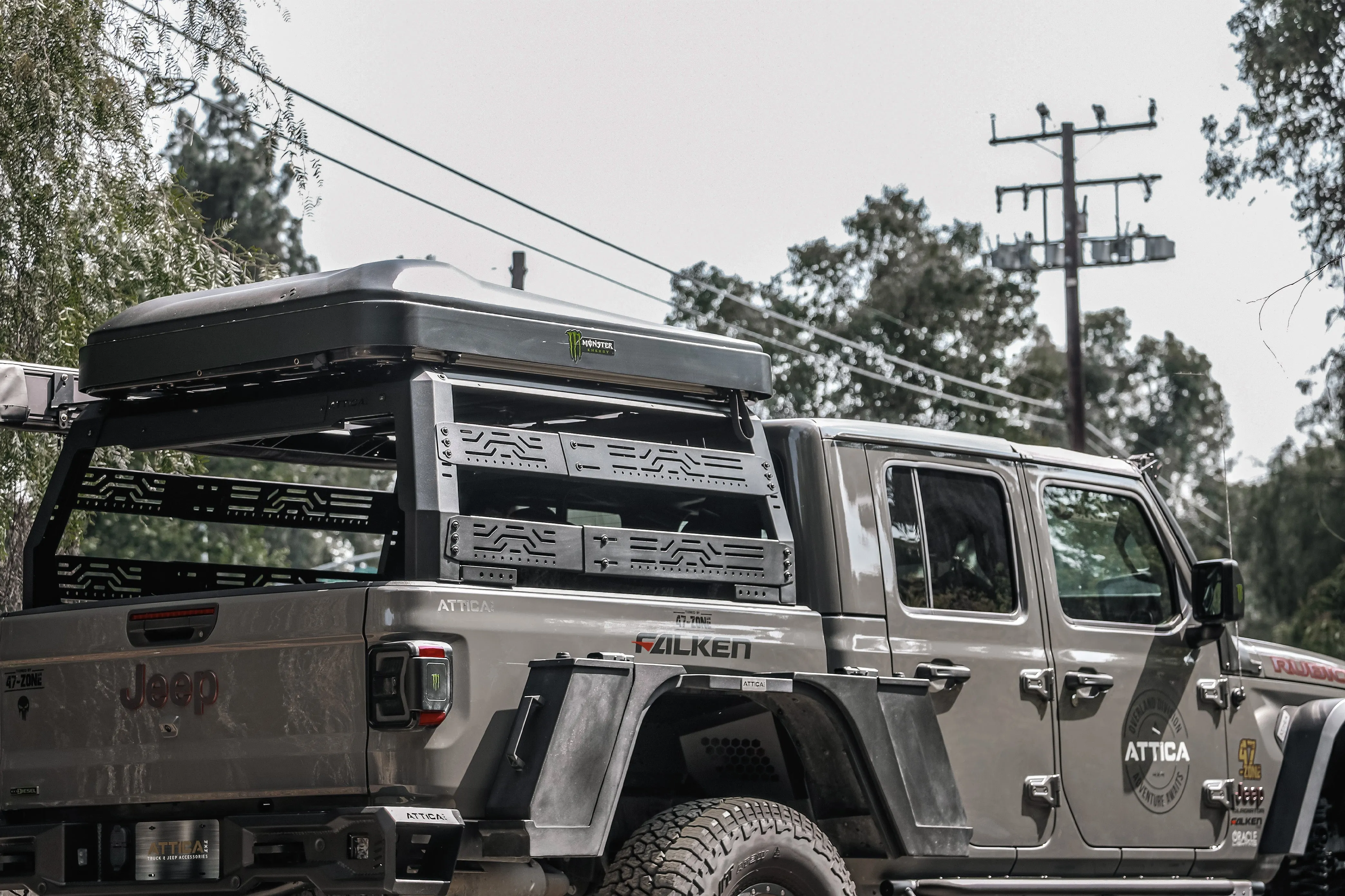 Attica 4x4 2019-2023 Jeep Gladiator JT Frontier Series Bed Rack