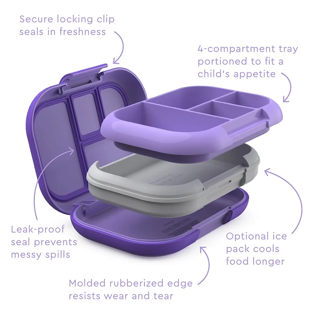 Bentgo Kids CHILL Lunch Box & Snack Box Bundle - Purple