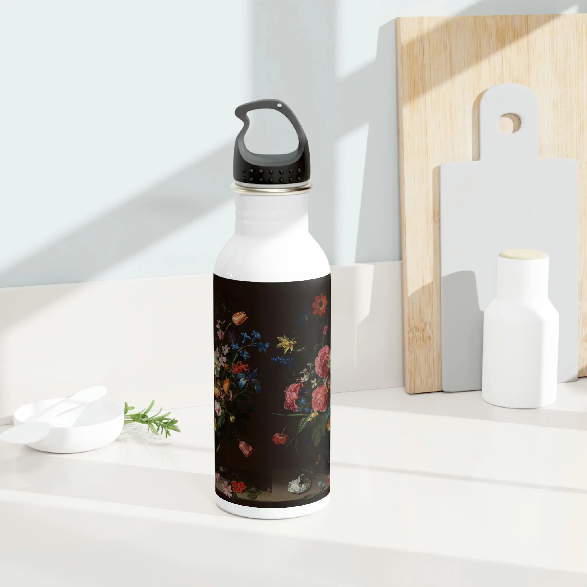 Bouquet of Flowers - Clara Peters 1612 - Stainless Steel Water Bottle ~ Sharon Dawn Collection
