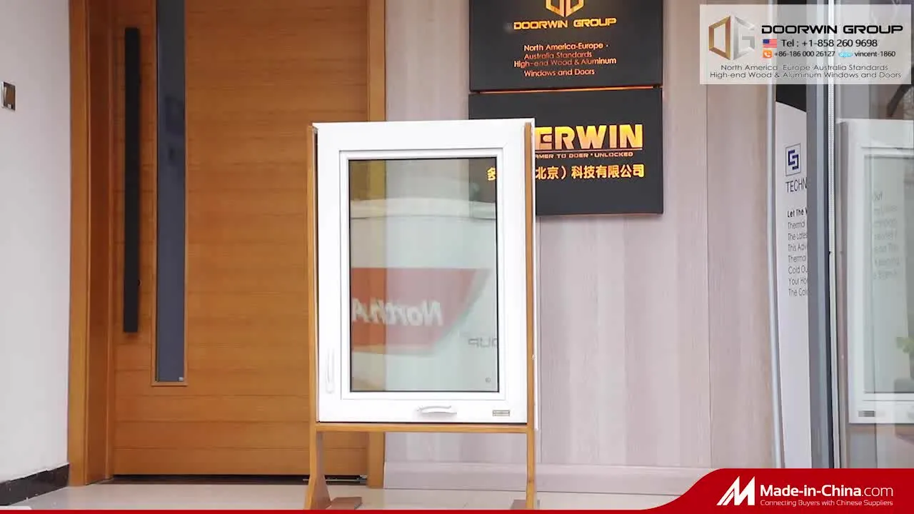 Doorwin 2021AS2047/AS2208 Australian Standard Hurricane Impact French Casement UPVC PVC Crank opening Windows