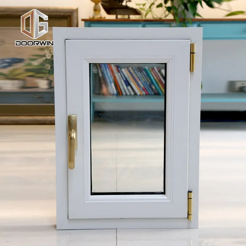 Doorwin 2021China Factory Seller white double glazed windows types of aluminium tilt and turn window