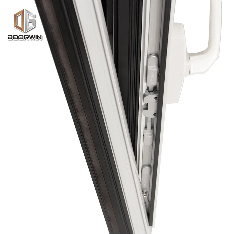 Doorwin 2021China Factory Seller white double glazed windows types of aluminium tilt and turn window
