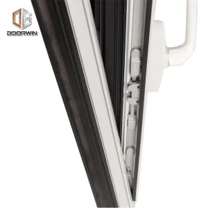 Doorwin 2021China Factory Seller white double glazed windows types of aluminium tilt and turn window
