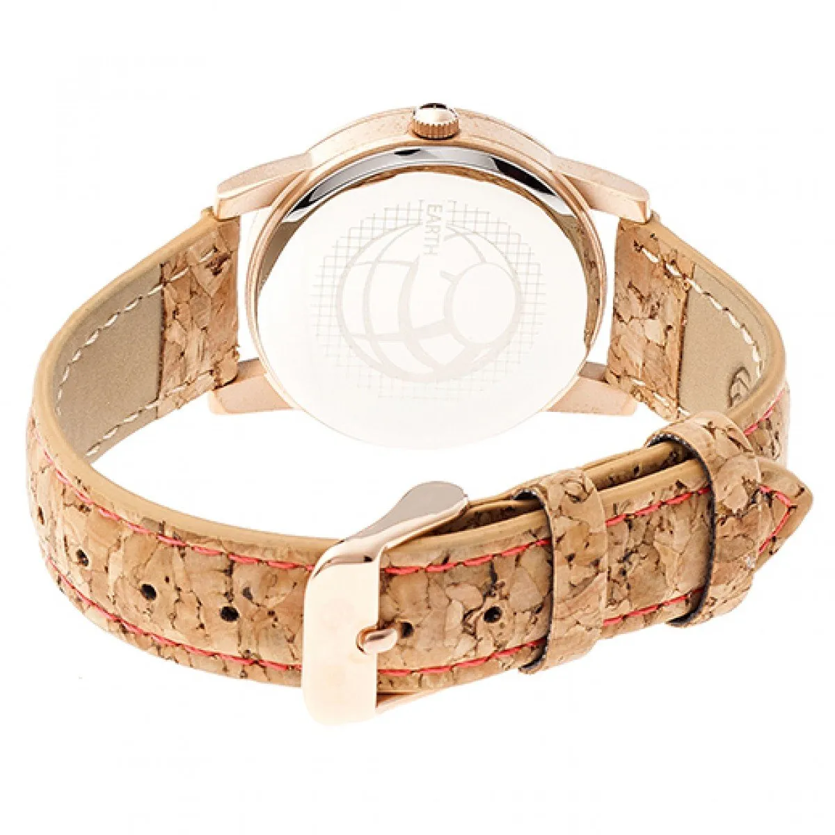 Earth Wood Canopies Leather-Band Watch