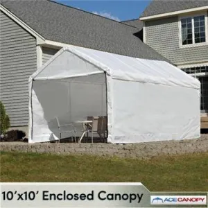Enclosed Tarp Canopy 10' x 10'