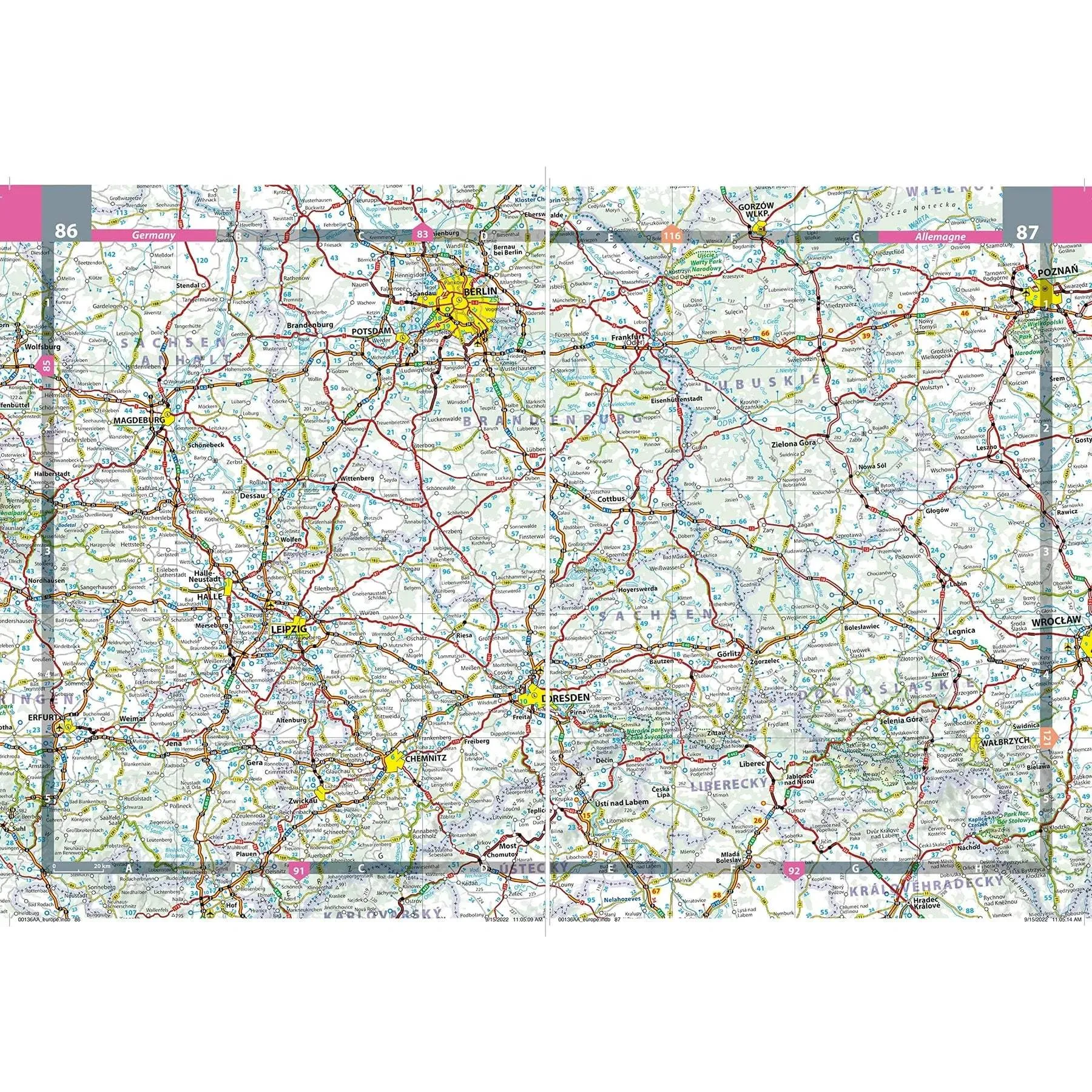 Europe Spiralbound Road Atlas by Michelin (2024)