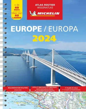 Europe Spiralbound Road Atlas by Michelin (2024)