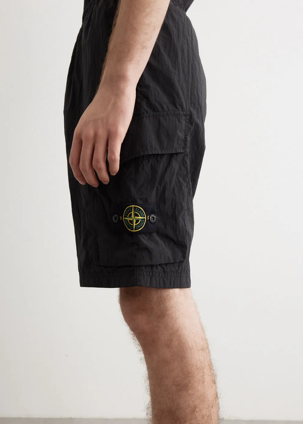 Garment Dyed Iridescent Cargo Shorts