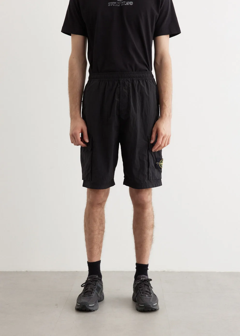 Garment Dyed Iridescent Cargo Shorts