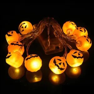 Halloween Pumpkin Spider Bat Skull String Lights Lamp