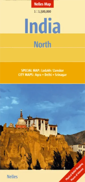 India North Road Map by Nelles Verlag (2016)