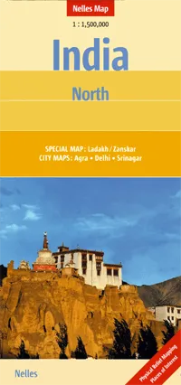 India North Road Map by Nelles Verlag (2016)