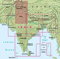 India North Road Map by Nelles Verlag (2016)