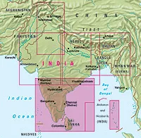 India South Road Map by Nelles Verlag (2016)
