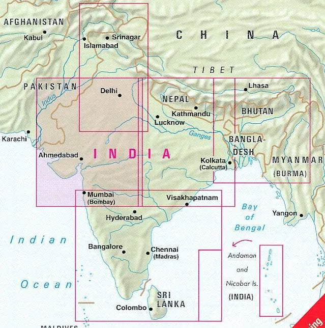 India West Road Map by Nelles (2020)