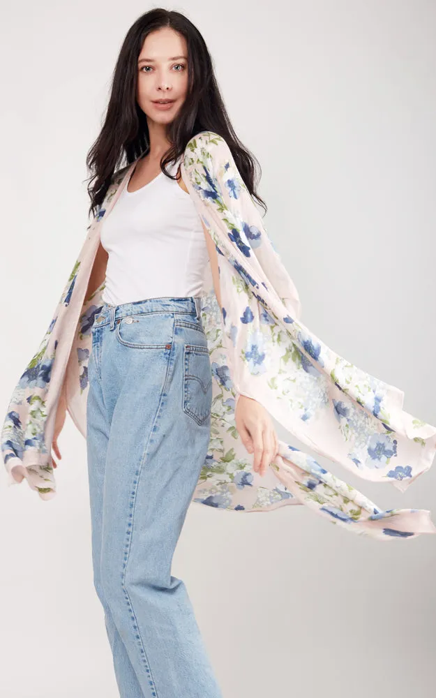 JP2103 Floral Design Cover Up Kimono