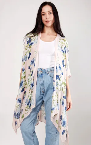 JP2103 Floral Design Cover Up Kimono