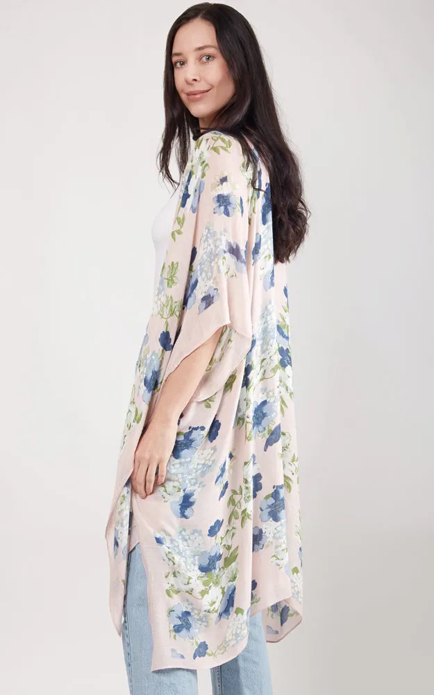 JP2103 Floral Design Cover Up Kimono