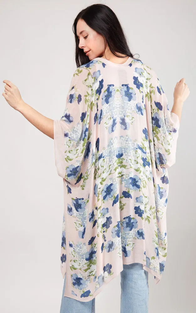 JP2103 Floral Design Cover Up Kimono