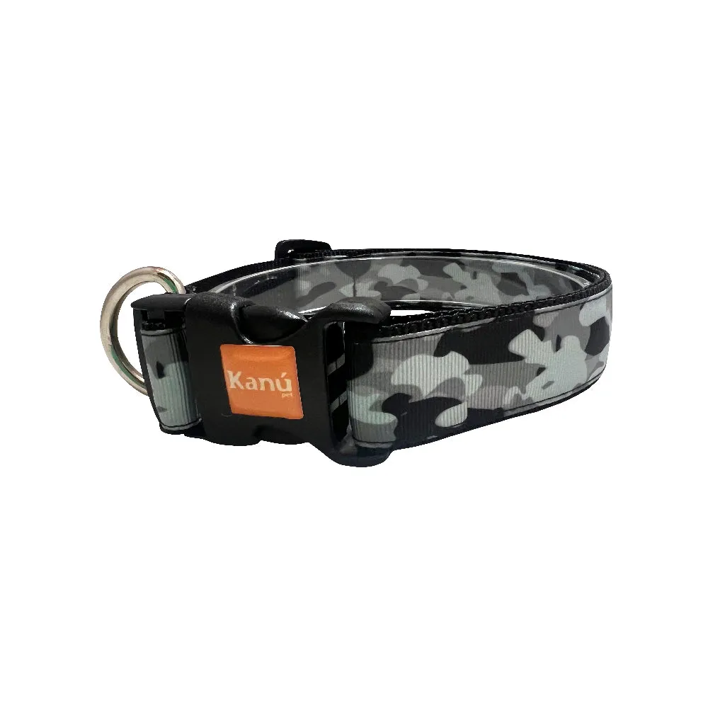 Kanu Pet Grey Camo Male Dog Collar