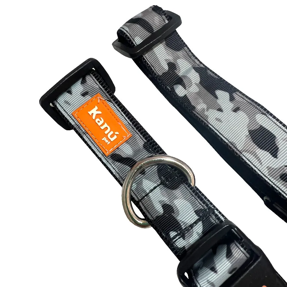 Kanu Pet Grey Camo Male Dog Collar