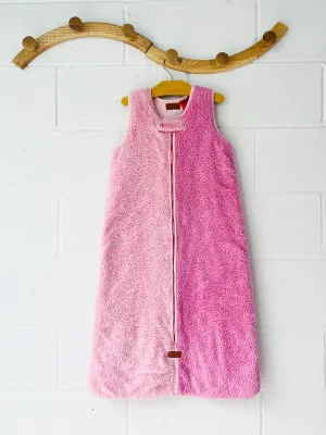 Kip&Co Two Tone Pink Shearling Sleep Sack, 12-24 months