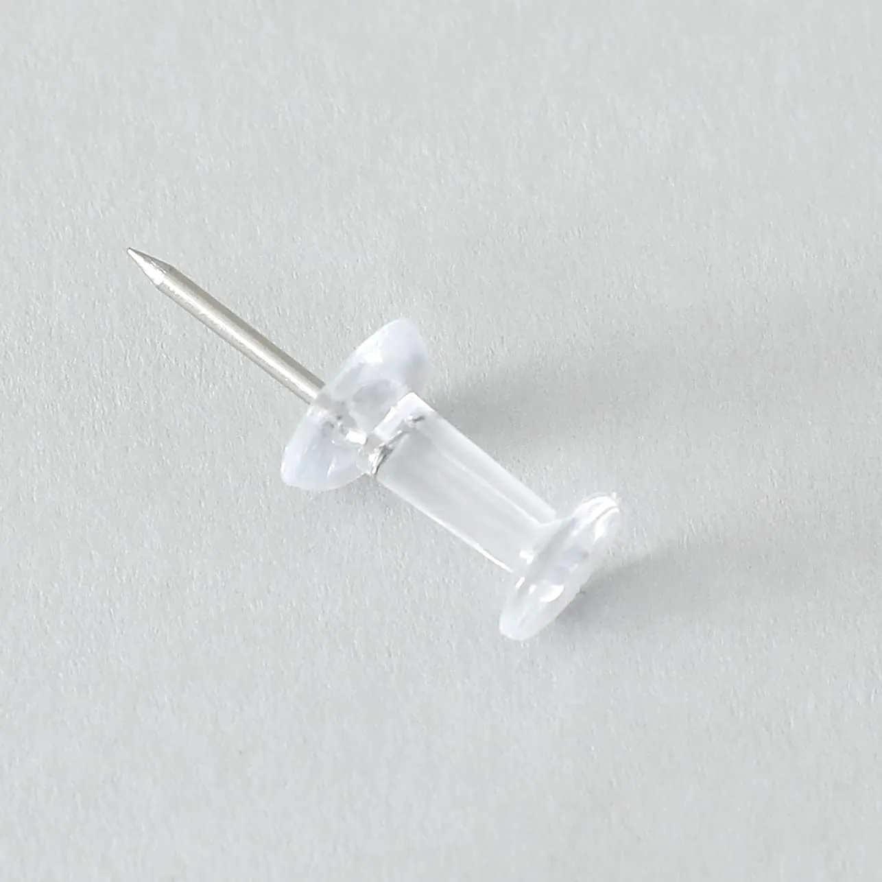 Kuber Industries Push Pins Tacks|Heavy-Duty Notice Board Pins|200" (Transparent)