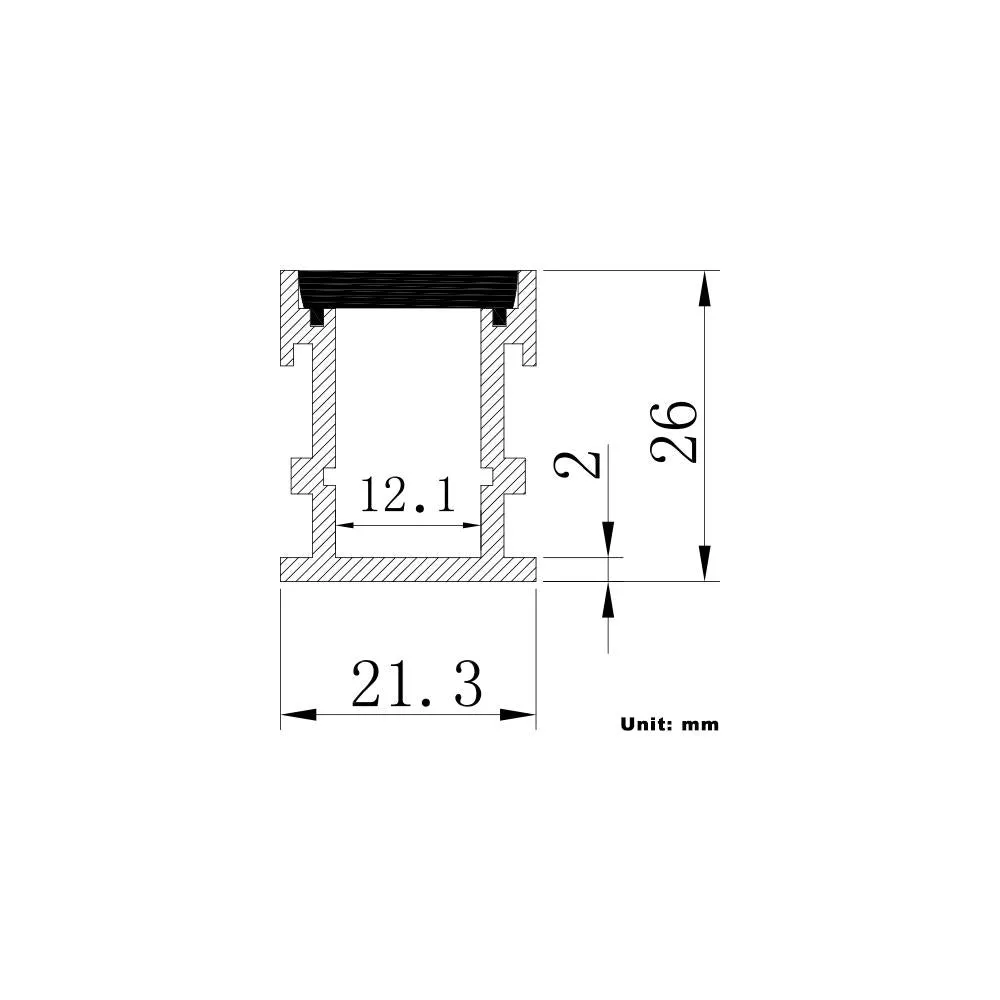 LED In-Ground Aluminum Channel