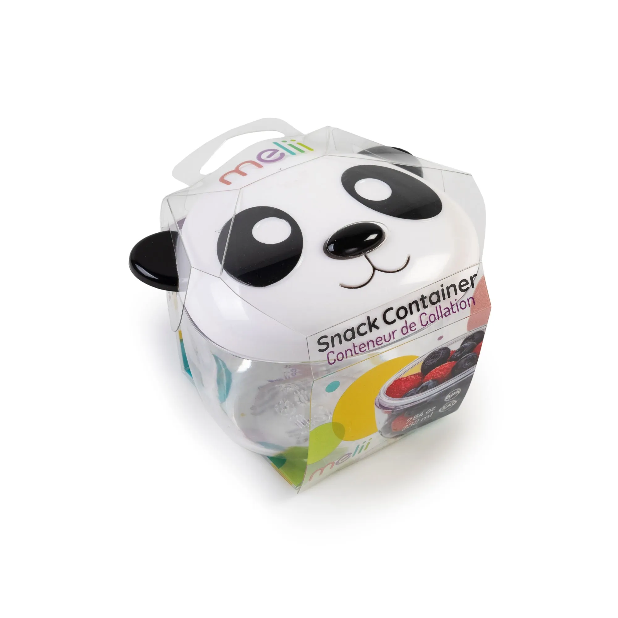 Melii Panda Snack Containers with Lids - Safe and Playful Food Storage for Toddlers and Kids