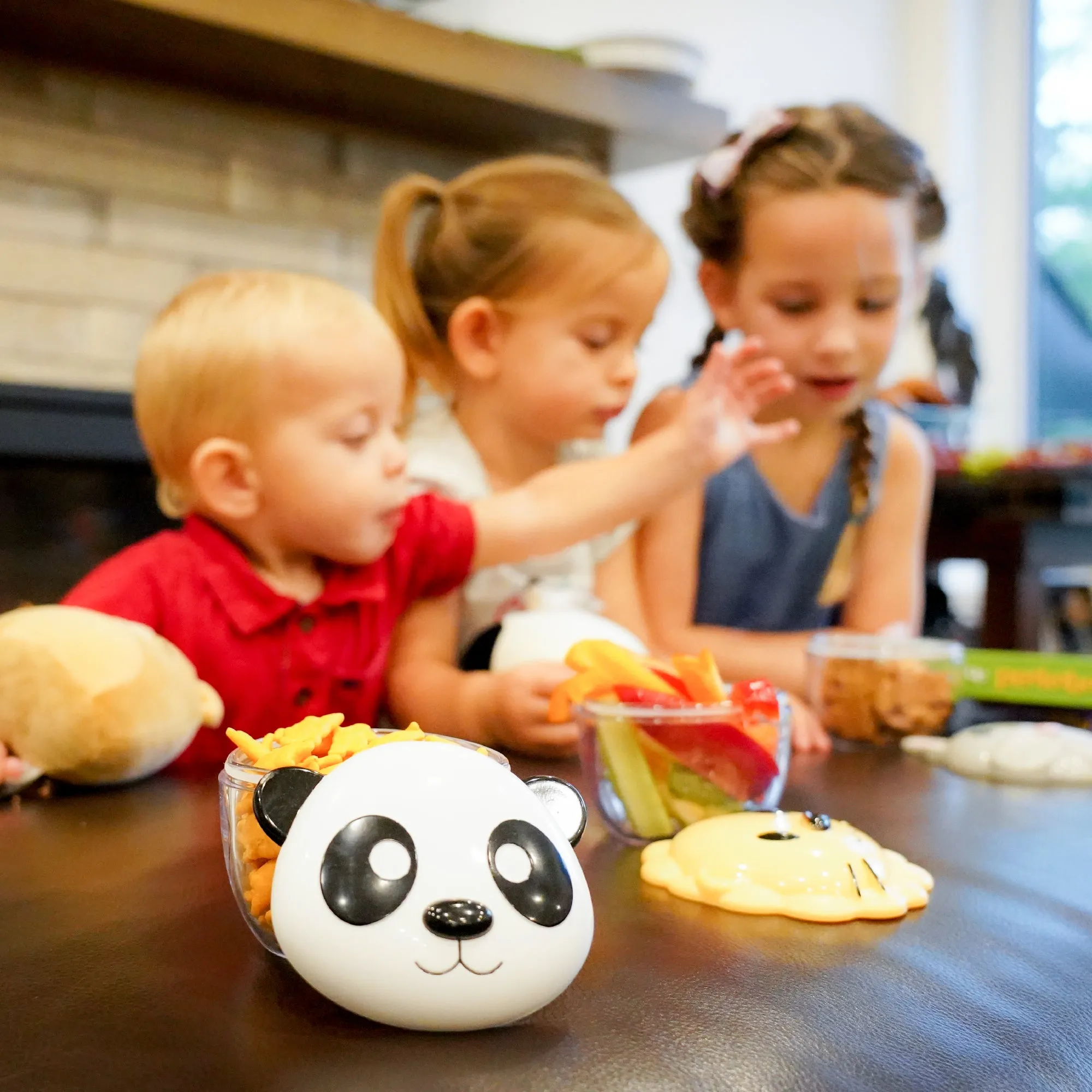 Melii Panda Snack Containers with Lids - Safe and Playful Food Storage for Toddlers and Kids