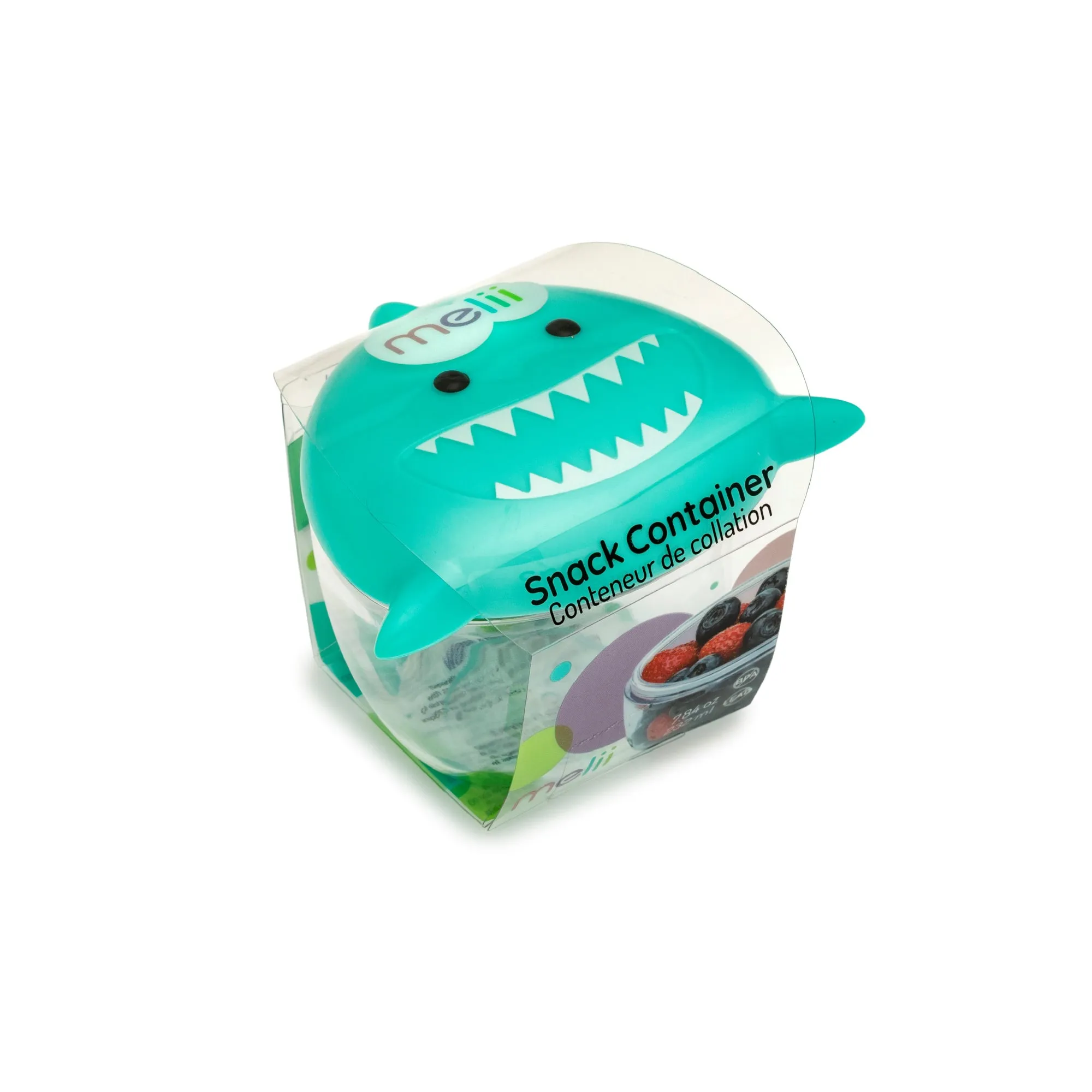 Melii Shark Snack Containers - Adorable, Airtight, and Leakproof Designs for Kids - BPA Free, Easy Clean, Perfect for On the Go Snacking and Lunch Boxes