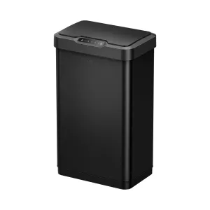 Mirage-T  50Liter / 13.2 Gallon  Stainless Steel Motion Sensor Can - Matte Black