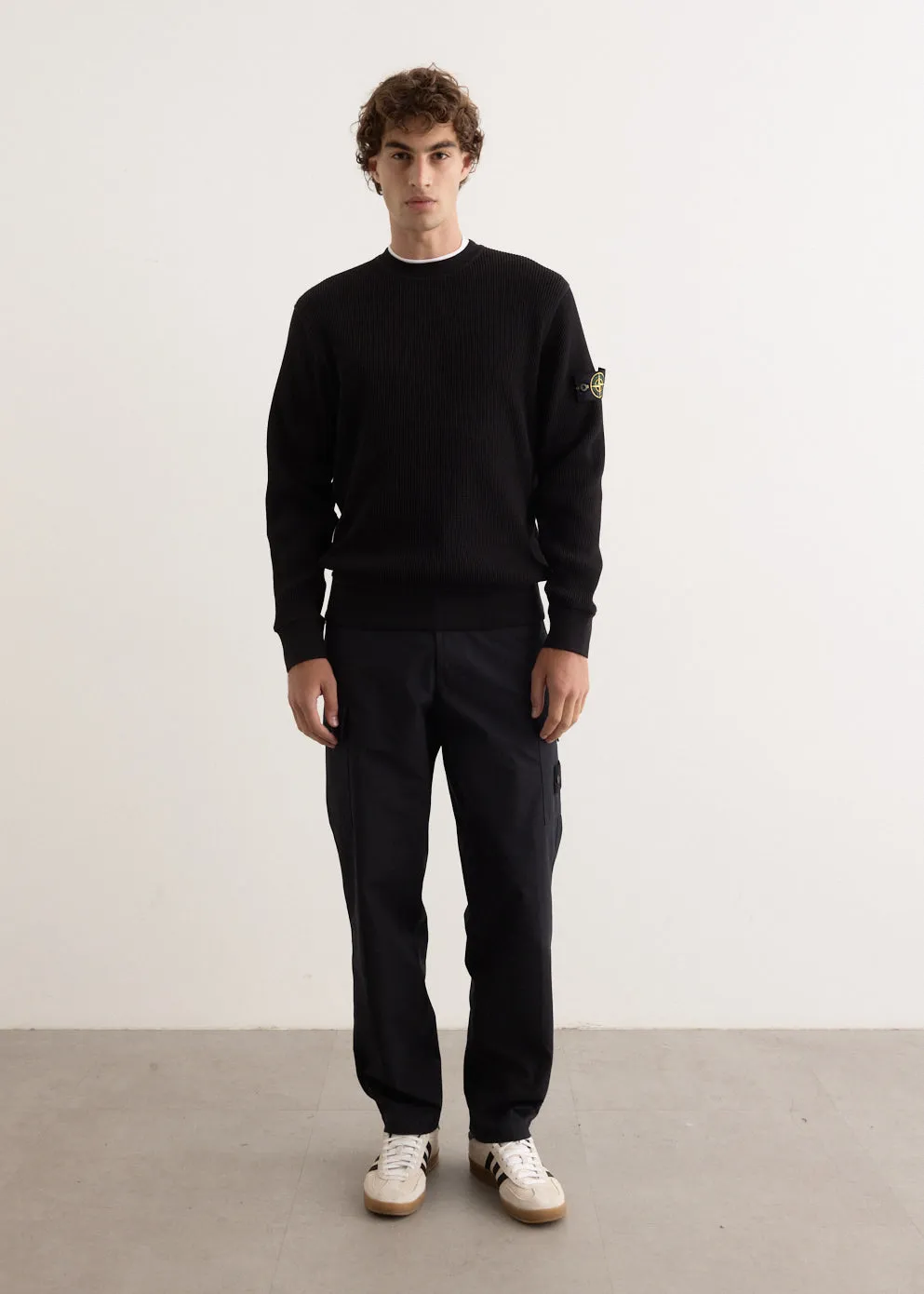 Organic Cotton Waffle Crewneck