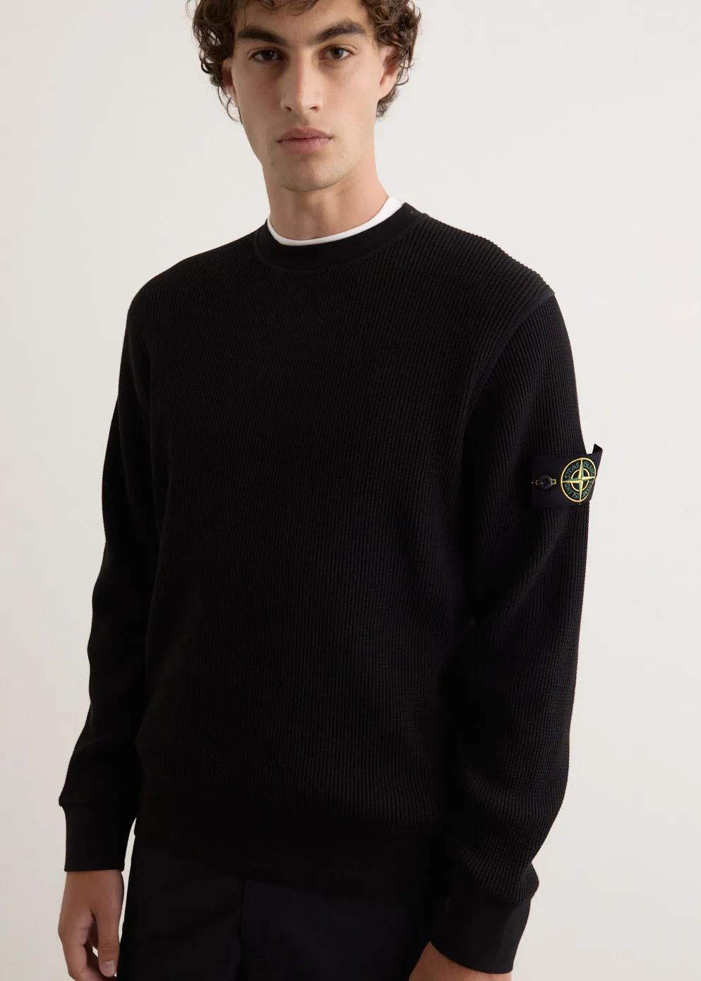 Organic Cotton Waffle Crewneck